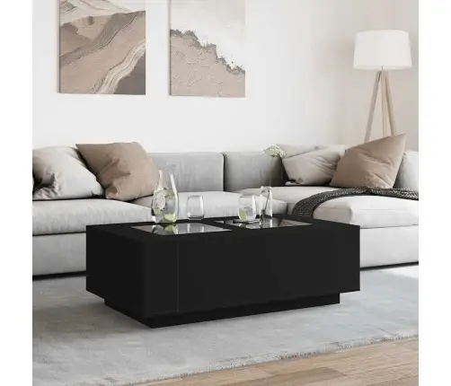 Kavos Staliukas Su Infinity Led, Juodas, 116X69X40Cm