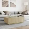 Kafijas Galdiņš Ar Led, Ozola Krāsa, 116X69X40 Cm Vidaxl