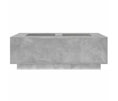 Kafijas Galdiņš Ar Led, Betona Pelēks, 116X69X40 Cm Vidaxl