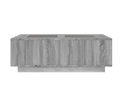 Kafijas Galdiņš Ar Led, Pelēka Ozolkoka Krāsa, 116X69X40 Cm Vidaxl