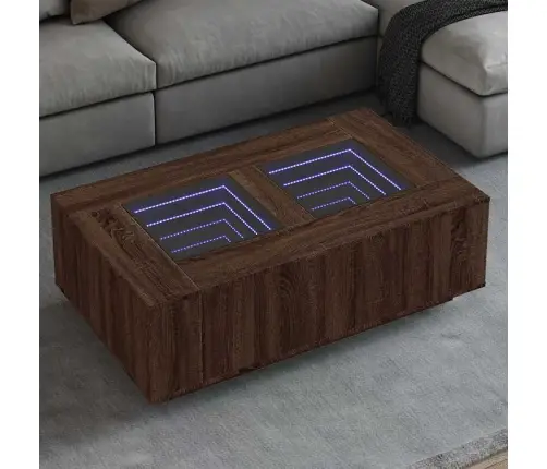 Kafijas Galdiņš Ar Led, Ozolkoka Krāsa, 116X69X40 Cm Vidaxl