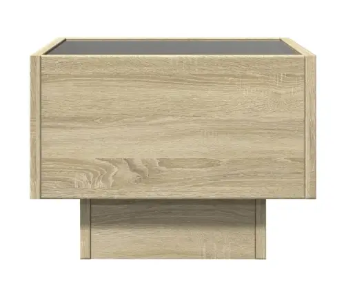 Naktsgaldiņš Ar Led, Sonomas Ozolkoka, 40X40X30 Cm Vidaxl