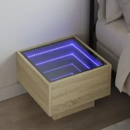 Öökapp Led-Tuledega, Sonoma Tamm, 40X40X30 Cm