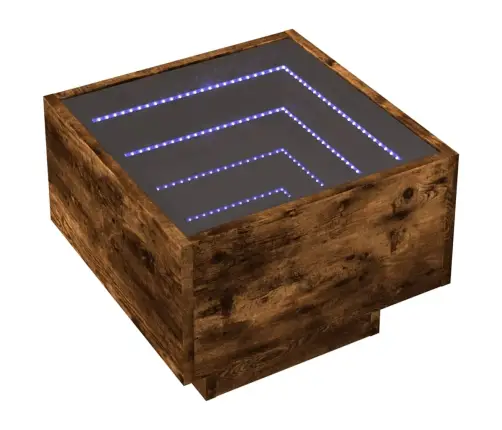 Naktsgaldiņš Ar Led, Sonomas Ozolkoka, 40X40X30 Cm Vidaxl