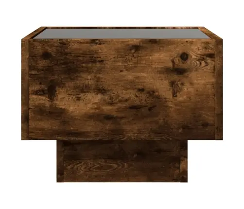 Naktsgaldiņš Ar Led, Sonomas Ozolkoka, 40X40X30 Cm Vidaxl