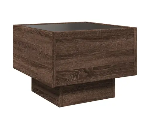 Naktinis Staliukas Su Infinity Led, Rudas Ąžuolo, 40X40X30Cm