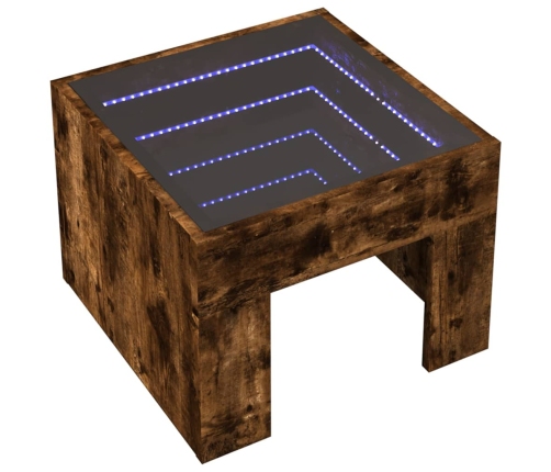 Naktsgaldiņš Ar Led, Sonomas Ozolkoka, 40X40X30 Cm Vidaxl
