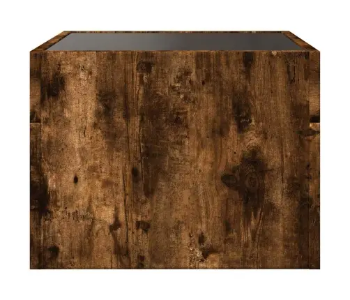 Naktsgaldiņš Ar Led, Sonomas Ozolkoka, 40X40X30 Cm Vidaxl