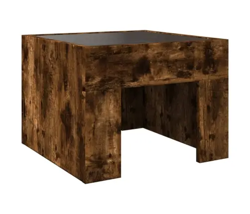 Naktsgaldiņš Ar Led, Sonomas Ozolkoka, 40X40X30 Cm Vidaxl