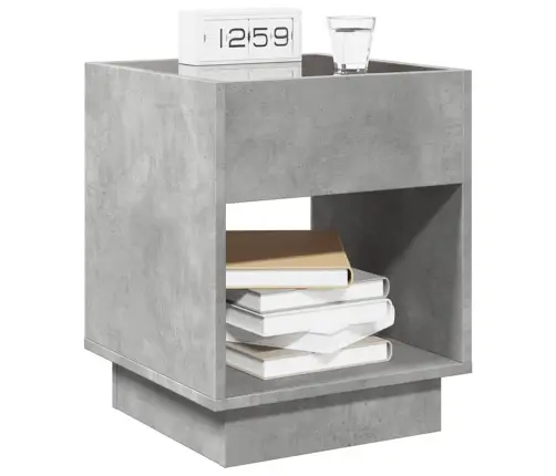 Naktinis Staliukas Su Infinity Led, Betono, 40X40X50Cm