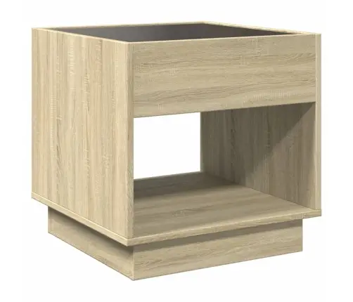 Naktsgaldiņš Ar Led, Ozola Krāsa, 50X50X50 Cm Vidaxl