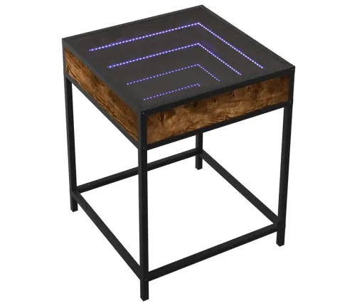 Naktsgaldiņš Ar Led, Sonomas Ozolkoka, 40X40X51 Cm Vidaxl