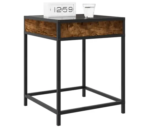 Naktsgaldiņš Ar Led, Sonomas Ozolkoka, 40X40X51 Cm Vidaxl