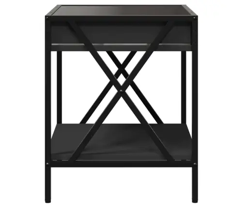 Naktinis Staliukas Su Infinity Led, Juodas, 40X40X49Cm