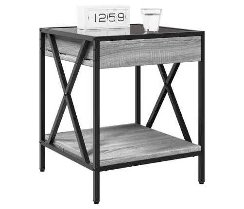 Öökapp Led-Tuledega, Hall Sonoma Tamm, 40X40X50 Cm