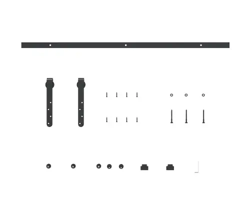 Bīdāmo Skapju Durvju Komplekts 91 Cm Oglekļa Tērauds Vidaxl