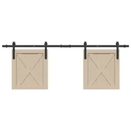 Bīdāmo Skapju Durvju Komplekts 152 Cm Oglekļa Tērauds Vidaxl