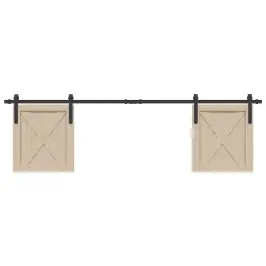 Bīdāmo Skapju Durvju Komplekts 183 Cm Oglekļa Tērauds Vidaxl