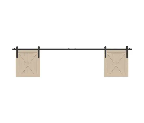 Bīdāmo Skapju Durvju Komplekts 213 Cm Oglekļa Tērauds Vidaxl