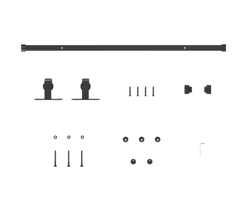 Lükandkapi Uksekomplekt 91 Cm Süsinikterasest