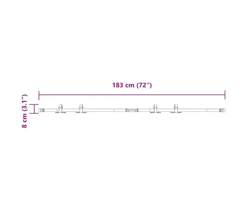 Stumdomų Spintelių Durų Komplektas 183 Cm Anglinis Plienas
