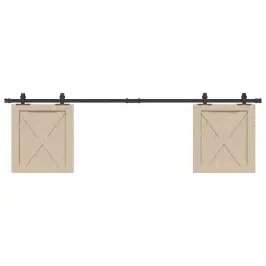 Stumdomų Spintelių Durų Komplektas 183 Cm Anglinis Plienas