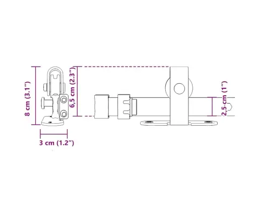 Bīdāmo Skapju Durvju Komplekts 213 Cm Oglekļa Tērauds Vidaxl