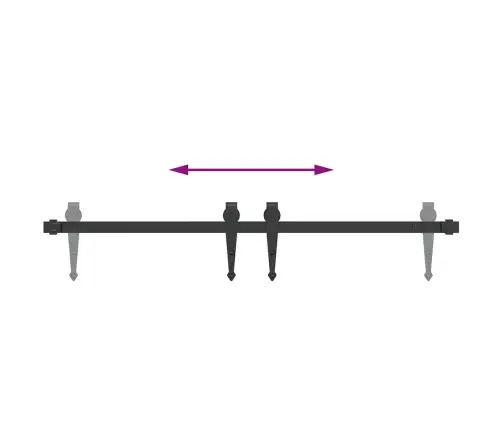 Stumdomų Spintelės Durelių Rinkinys, 91 cm Plienas