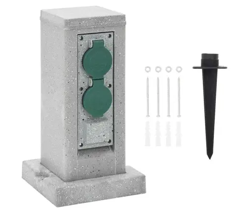 Āra Kontaktligzda Ar Tapu, 4-Virzienu, 16X16X29,5 Cm Vidaxl