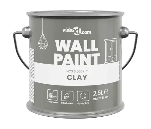 Sienu Krāsa Māls 2.5 L Vidaxl