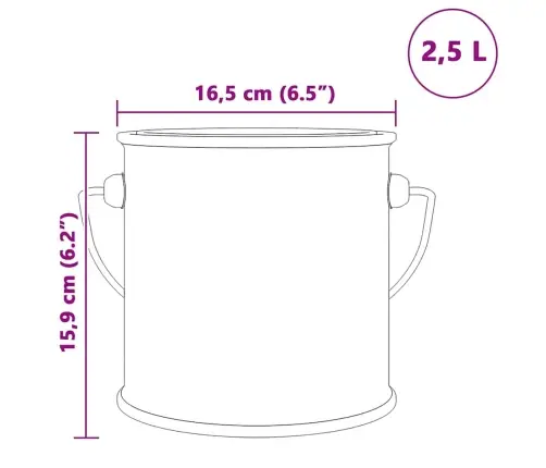 Sienu Krāsa Māls 2.5 L Vidaxl