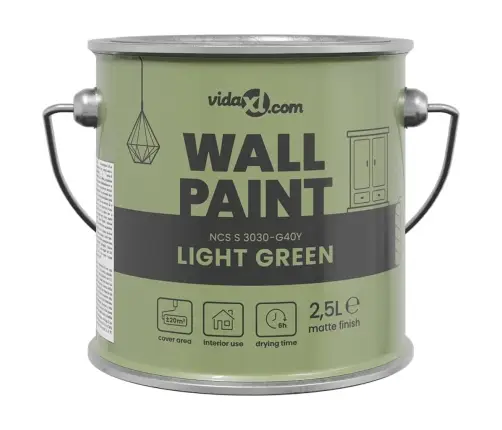 Sienų Dažai Žalia 2,5 L Sienos Spausdinimas