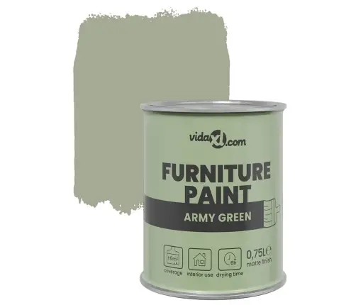 Mēbeļu Krāsa Armijas Zaļa 0.75 L Vidaxl