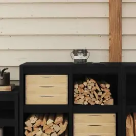 Puiduvärv Must 16,5 X 16,5 X 15,9 Cm Seinaprindid