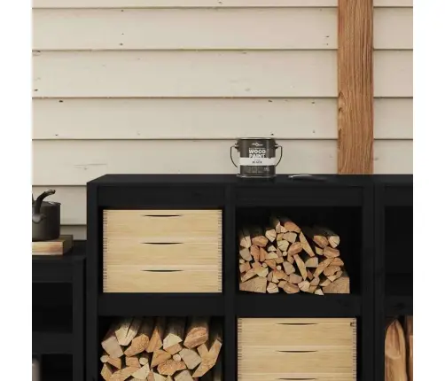 Puiduvärv Must 16,5 X 16,5 X 15,9 Cm Seinaprindid