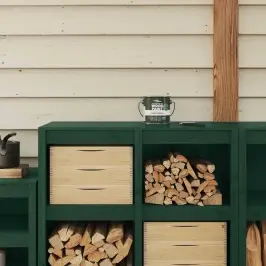 Koka Krāsa Zaļa 16.5 X 16.5 X 15.9 Cm Vidaxl