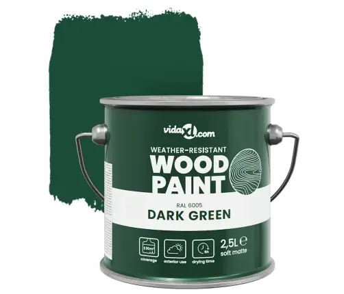 Koka Krāsa Zaļa 2.5 L Vidaxl