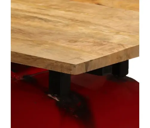 Traktori Kapoti Kujuline Baarilaud, Punane/Pruun, 55X120X107 Cm