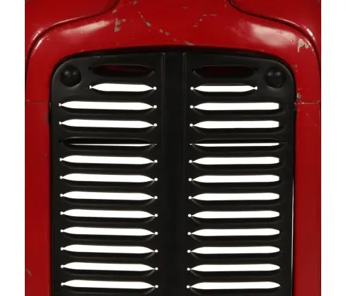 Traktori Kapoti Kujuline Baarilaud, Punane/Pruun, 55X120X107 Cm