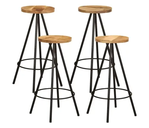 5-Daļīgs Bāra Mēbeļu Komplekts, Mango Masīvkoks Vidaxl