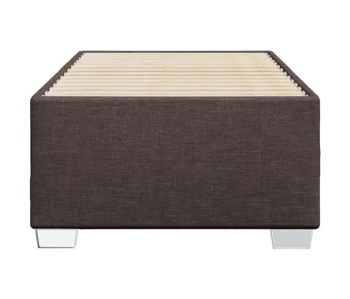 Gultas Rāmis Bez Matrača, Tumši Brūns, 80X200 Cm, Audums Vidaxl