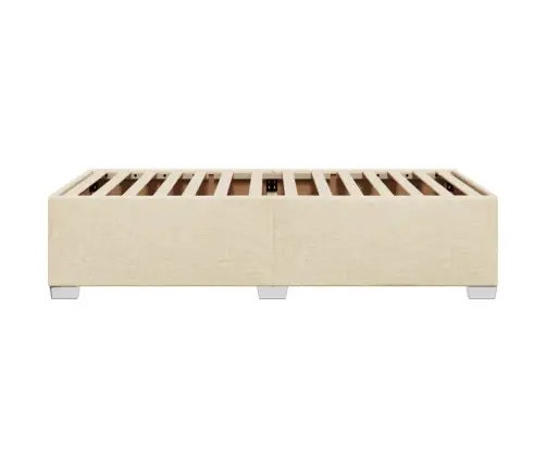 Gultas Rāmis Bez Matrača Krēma 80X200 Cm Auduma Vidaxl