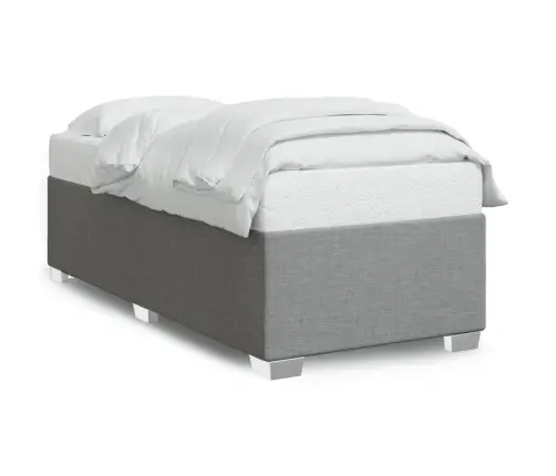 Gultas Rāmis Bez Matrača, Gaiši Pelēks, 90X190 Cm, Audums Vidaxl