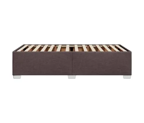 Gultas Rāmis Bez Matrača, Tumši Brūns, 90X190 Cm, Audums Vidaxl