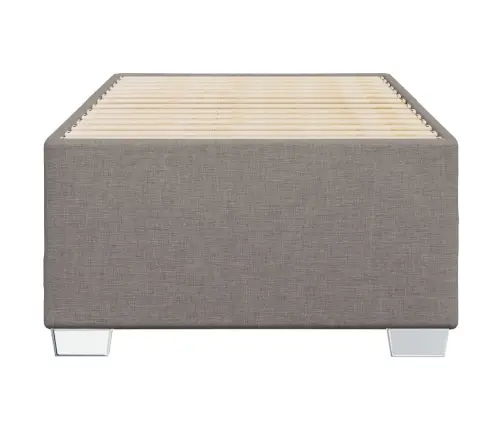 Gultas Rāmis Bez Matrača, Pelēkbrūns, 90X190Cm Audums Vidaxl