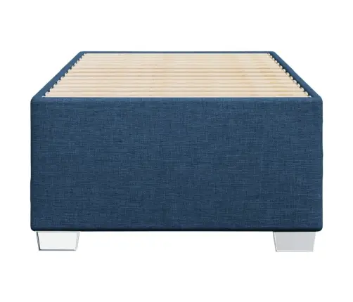 Gultas Rāmis Bez Matrača, Zils, 90X190Cm Audums Vidaxl