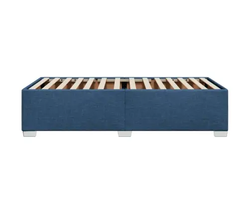 Gultas Rāmis Bez Matrača, Zils, 90X190Cm Audums Vidaxl