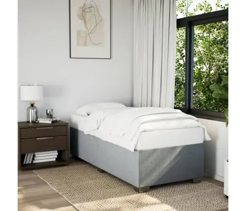 Lovos Rėmas Be Čiužinio, Šviesiai Pilkas, 100X200cm Audinys