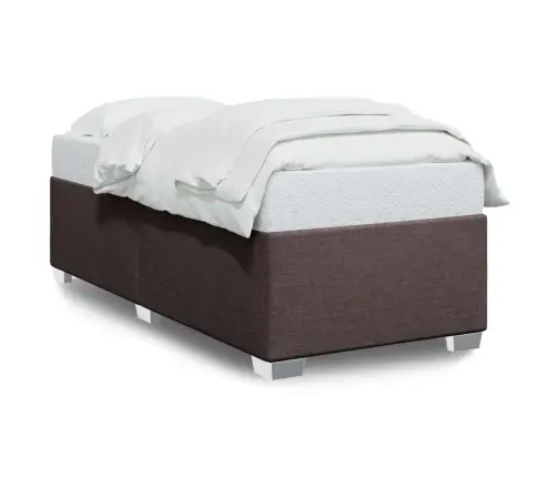 Gultas Rāmis Bez Matrača, Tumši Brūns, 100X200 Cm, Audums Vidaxl