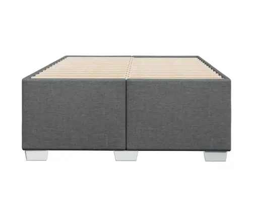 Voodiraam Ilma Madratsiga, Tumehall, 120X190 cm Kangas